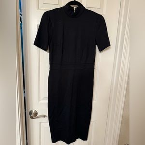 Express high neck dress black